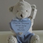 Personalised Baby Gift Teddy Bear Boy Blue