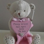 Personalised Baby Gift Teddy Bear Girl Pink