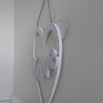 vintage hanging love sign