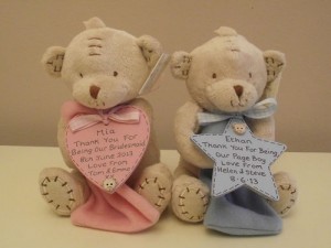 Personalised Wedding Gift Teddy Bears