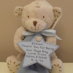 Personalised Pageboy wedding teddy bear